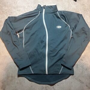 Pearl Izumi Mens Cycling Jacket Full Zip Teal Long Sleeve Biking Top Size Medium